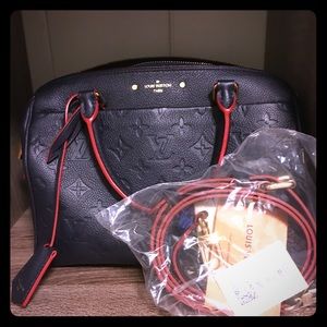 Blue Louis Vuitton Speedy 25 Bandouliere Monogram
